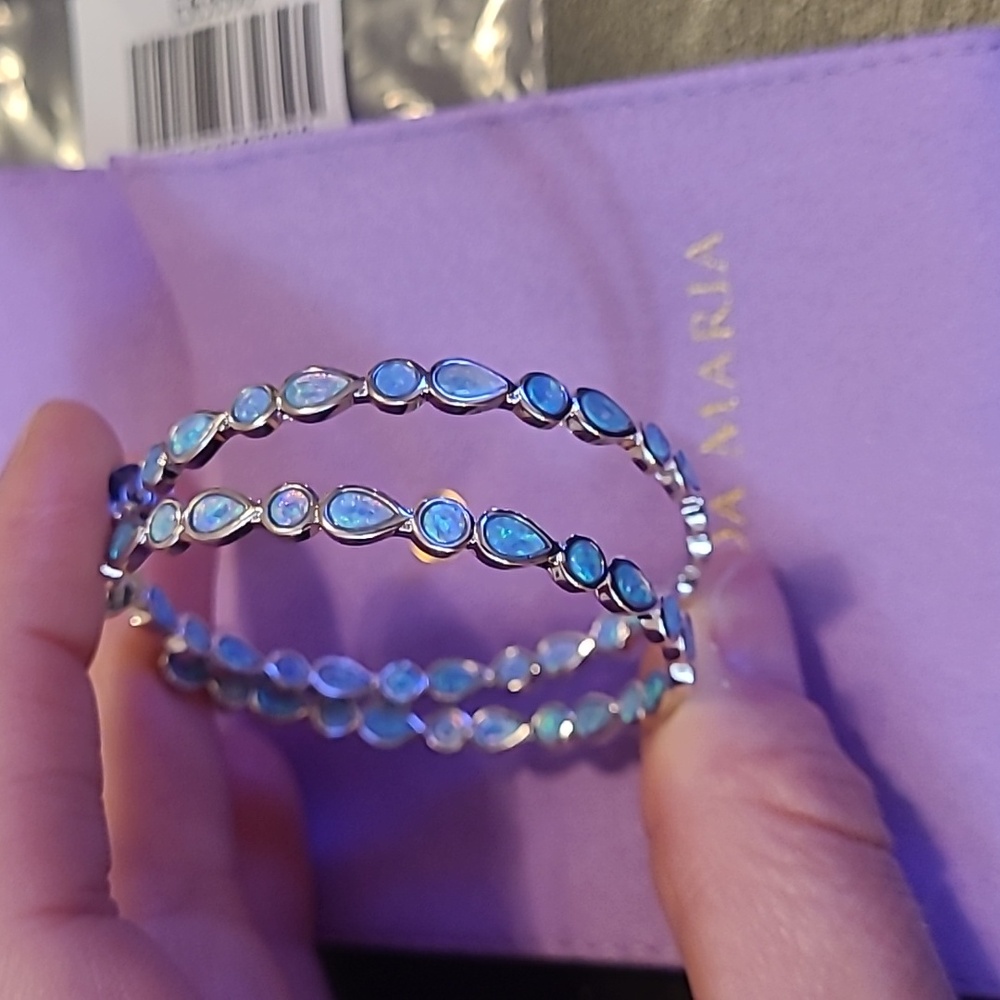 NWT Melinda Maria Opal Earrings - Picture 7 of 10